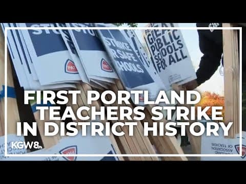Portland Public Schools teachers hit picket line as strike gets underway