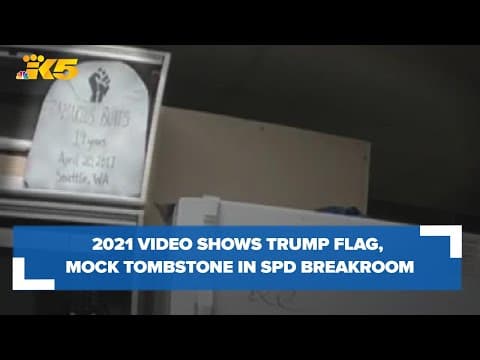 2021 video shows Trump flag, mock tombstone of teen killed in police shootout in SPD break room