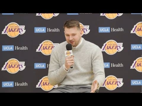 Luka Doncic speaks on what it's been like since learning about his trade to the Lakers