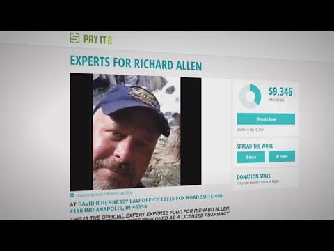 Richard Allen's attorneys launches online fundraising site to raise money for defense experts