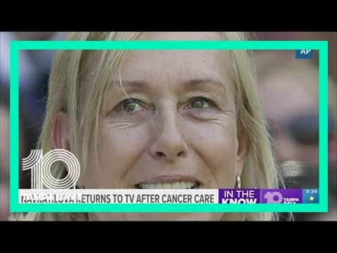 Martina Navratilova says doctors told her she is cancer-free