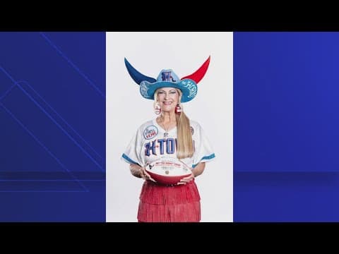 She's the Texans superfan -- an honor that earned her a trip to the Super Bowl