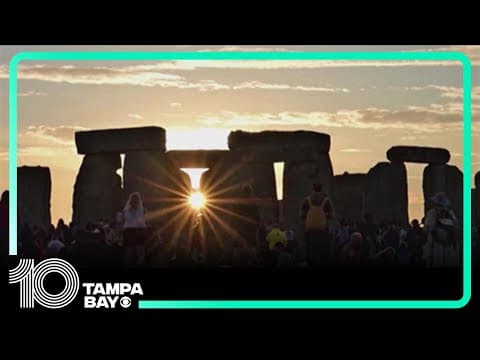 People gather at Stonehenge for summer solstice