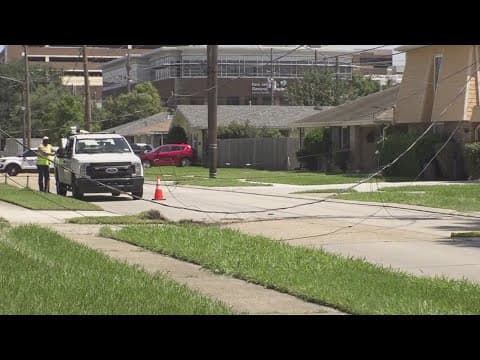 Power restored in Metairie after a vehicle crashed into a utility pole