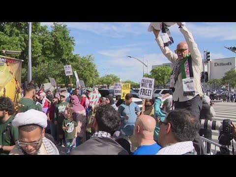 Protesters arrested during pro-Palestinian rally in Houston