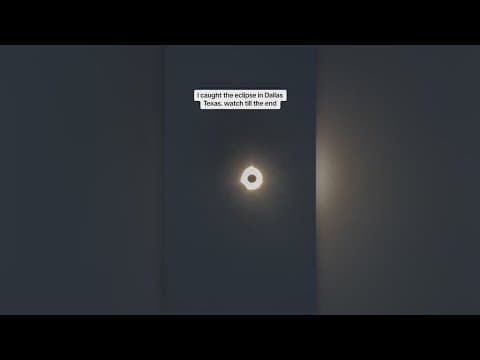 2024 viral stories in DFW: Texans look up at Total Solar Eclipse