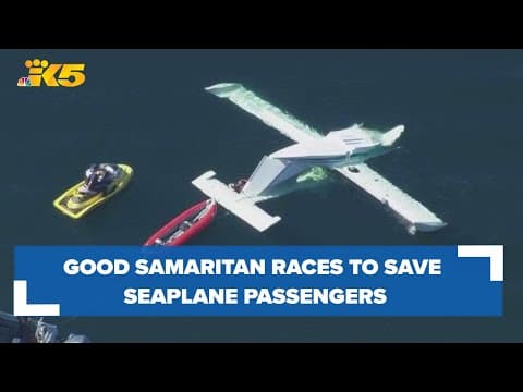 Good Samaritan raced to save passengers aboard seaplane that crashed into Lake Sammamish
