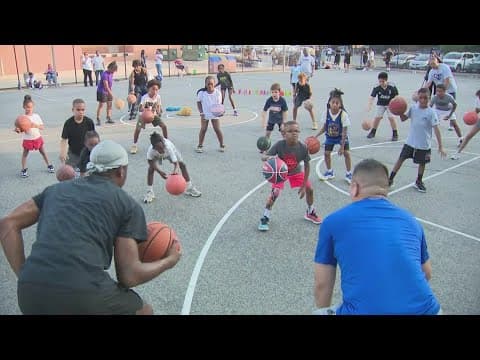 Georgetown basketball great celebrates history in Scotland community with kids clinic
