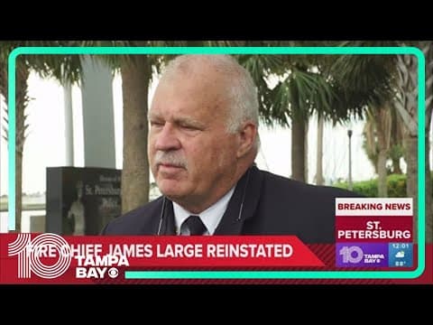 Mayor Welch: St. Pete fire chief to be reinstated Thursday following end of investigation