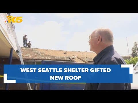 West Seattle veterans center turned homeless shelter gifted new roof
