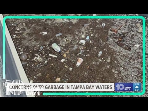 Loads of garbage washing up along Bayshore Boulevard in Tampa