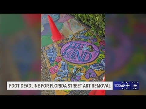 Hundreds of sidewalk paintings in Sarasota have been erased by the city — and artists are outraged