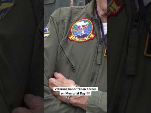 Veteran aviators honor fallen heroes on Memorial Day aboard USS Midway #memorialday