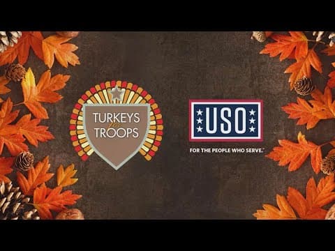 USO gives Thanksgiving meals to military families with 'Turkeys for Troops' program