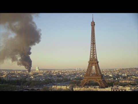 Hundreds of firefighters trying to put out massive fire in Paris
