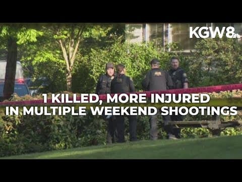 1 person killed, 2 hurt in separate weekend shootings in Portland-area
