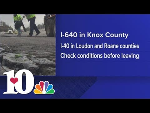 TDOT crews to start patching potholes across East Tennessee Tuesday morning