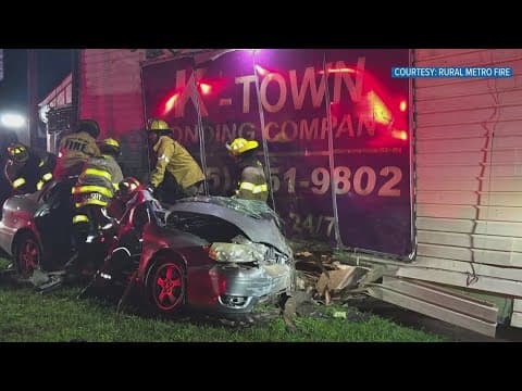 Rural Metro Fire: Driver severely injured after crashing into East Knoxville building