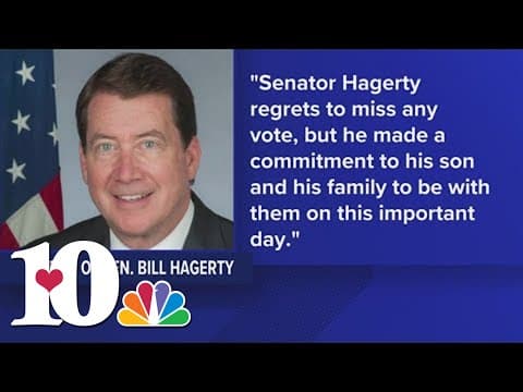 Sen. Hagerty did not vote on debt ceiling bill for graduation of son