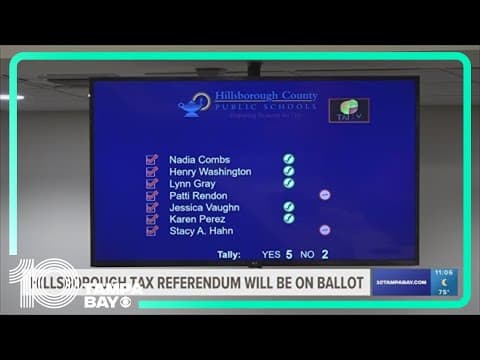 Hillsborough County tax referendum to be on the ballot