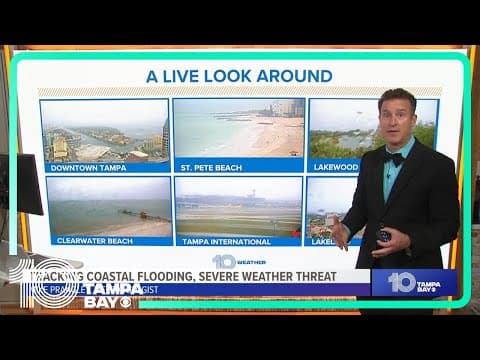 Tracking Florida's coastal flooding, severe weather threat