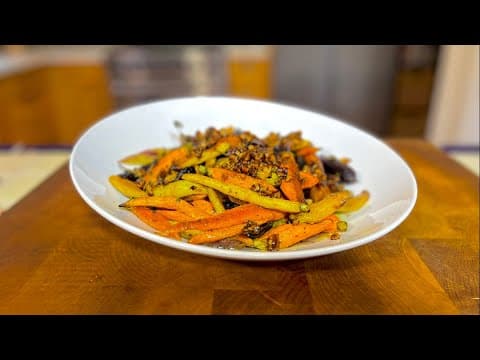 Roasted Curry Carrots with Pecan Honey Drizzle Recipe | Cooking with Styles
