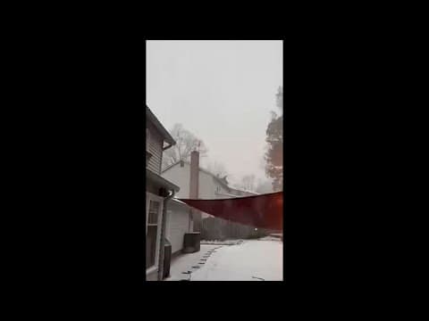 Thunder Snow in Annandale, Virginia