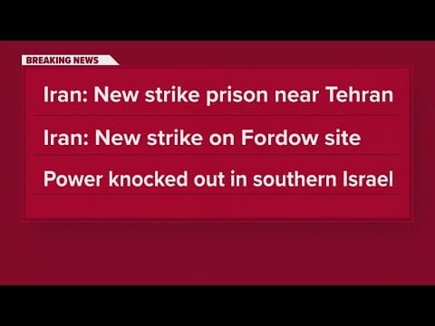 More strikes on Iran target nuclear facility, notorious Evin prison
