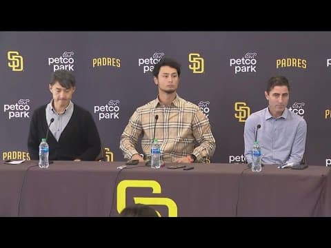 Padres hold press conference to announce Yu Darvish six-year extension