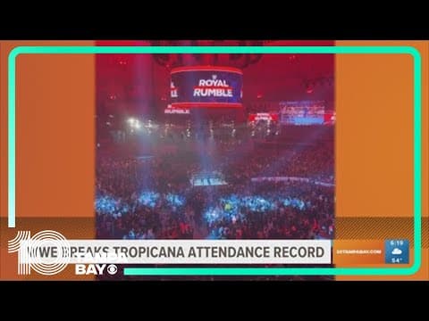 WWE Royal Rumble breaks attendance record at Tropicana Field