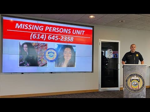 Columbus police speak with media about missing woman believed to be in danger