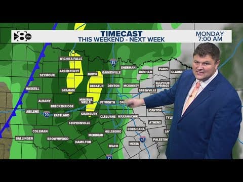 DFW Weather | Widespread rain expected Monday morning in 14 day forecast