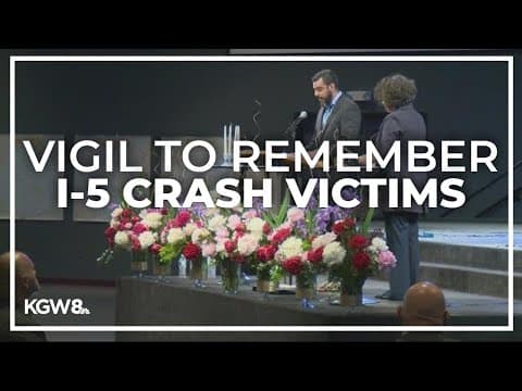 Memorial held in Salem honoring victims killed in I-5 crash