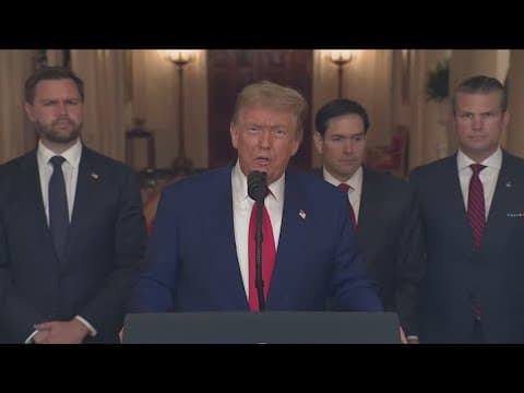 US has struck three Iranian nuclear sites, Trump says, joining Israeli air campaign