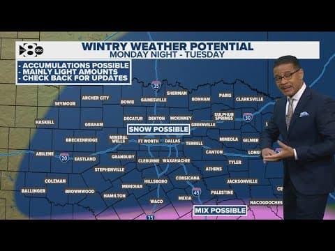 DFW Weather: Temperatures rise today before chances of snow increase next week
