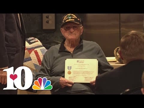 94-year-old Korean War veteran honored with peace medal during ceremony in Tellico Village