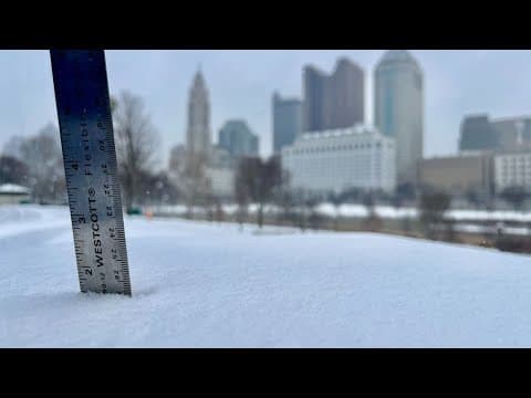 Tracking snow: Areas of central Ohio saw up to 2", more expected later Friday