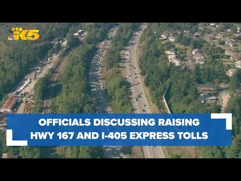 DOT officials discuss raising Hwy 167 and I-405 express lane fees