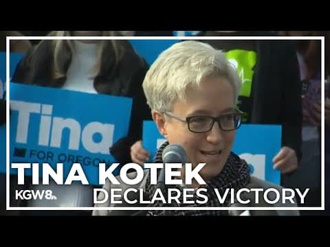 Tina Kotek has first press conference after being projected as governor-elect