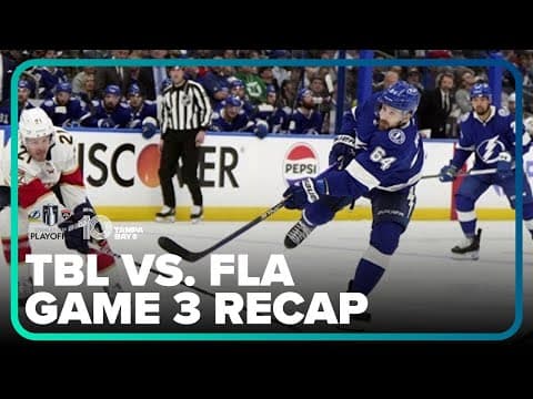 Tampa Bay Lightning vs Florida Panthers Playoff Game 3 Recap: Bolts fall 5-3 at home