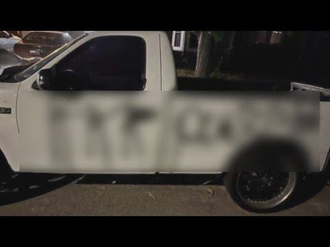 Racist, vulgar messages spray painted on vehicles in North Texas
