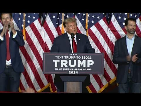 Trump wins historic landslide victory in Iowa Caucus