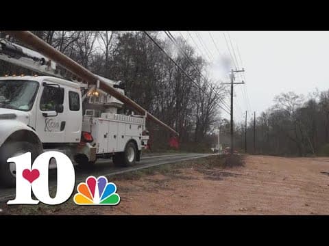 LCUB crews work overnight to restore power after fallen trees take out power for thousands