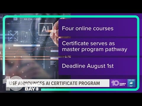 USF announces AI certificate program