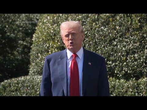 Trump says he doesn't see a recession 'at all' despite brutal stock market selloff and jitters