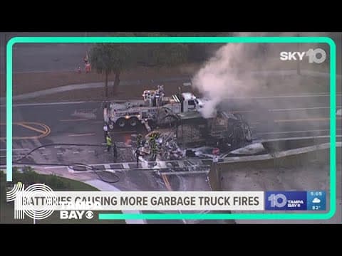 County warns neighbors after lithium-ion batteries start garbage truck fires due to improper disposa
