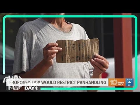 Florida considers bill to criminalize panhandling