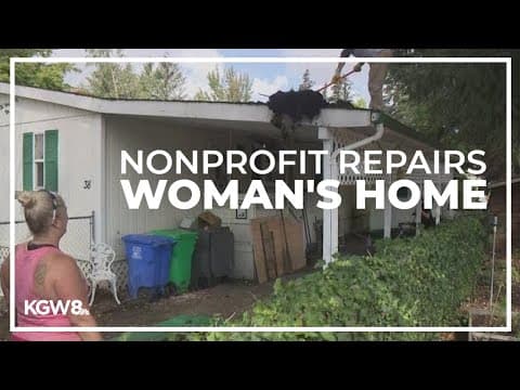 Portland nonprofit repairs home to prevent elderly woman from getting displaced