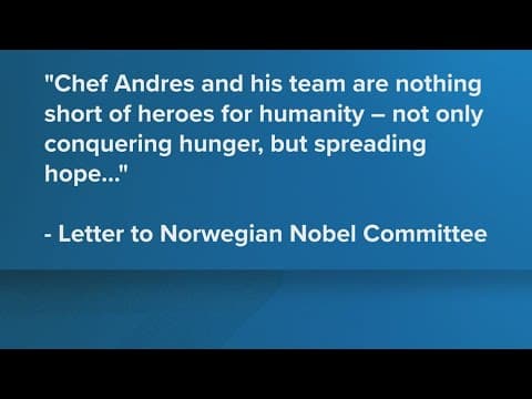 Jose Andres nominated for a Nobel Peace Prize