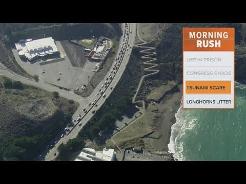 Tsunami warning puts West Coast on alert after earthquake